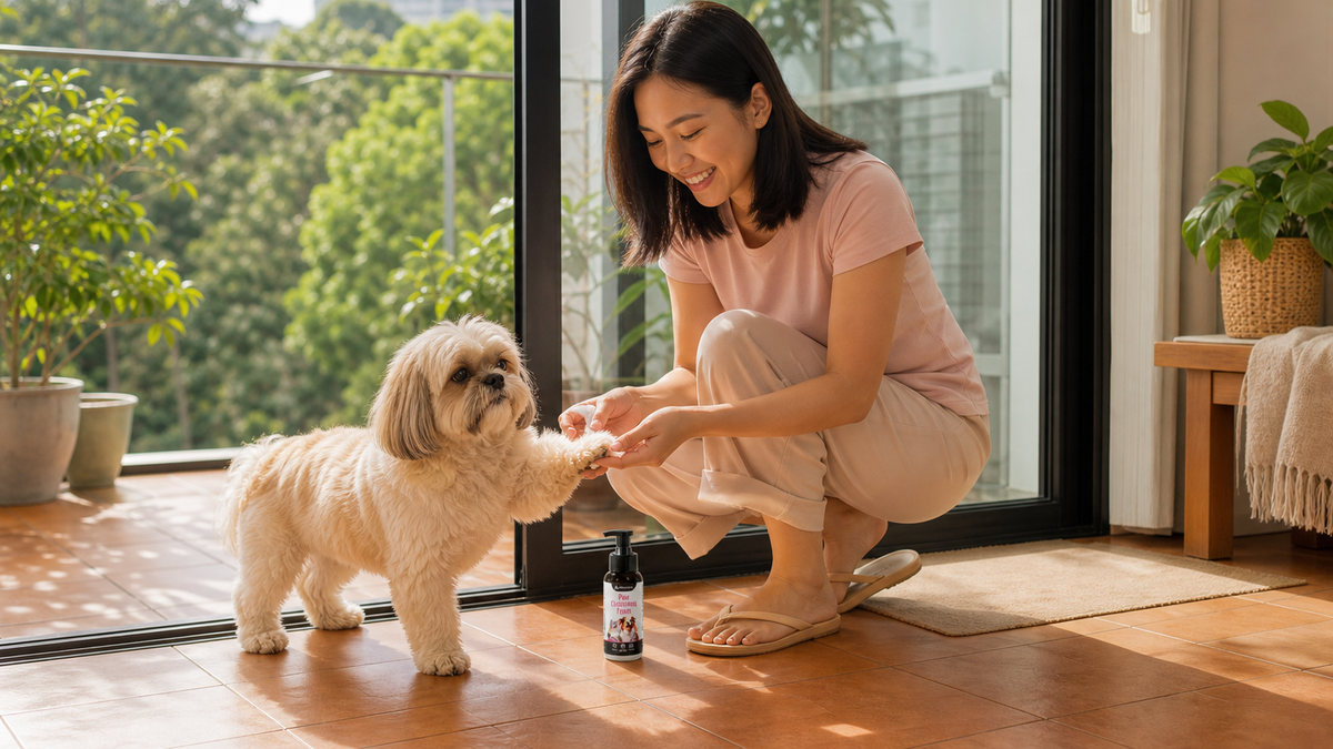 Paw Cleansing Foam After a Condo Walk: When and How to Use It