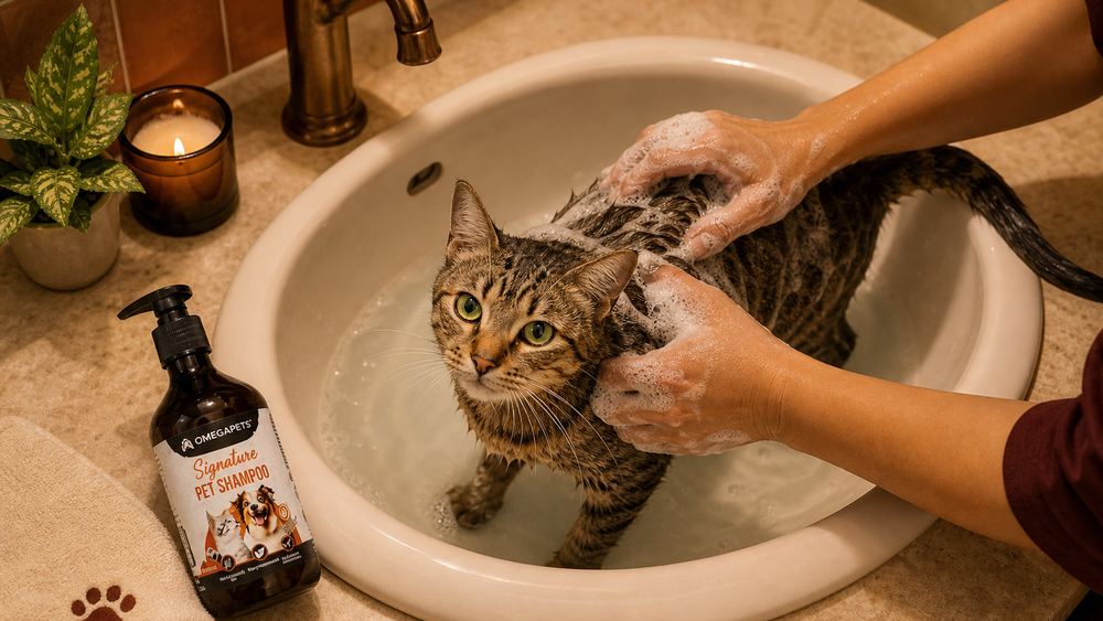 Malaysian made flea and tick shampoo for cats and dogs
