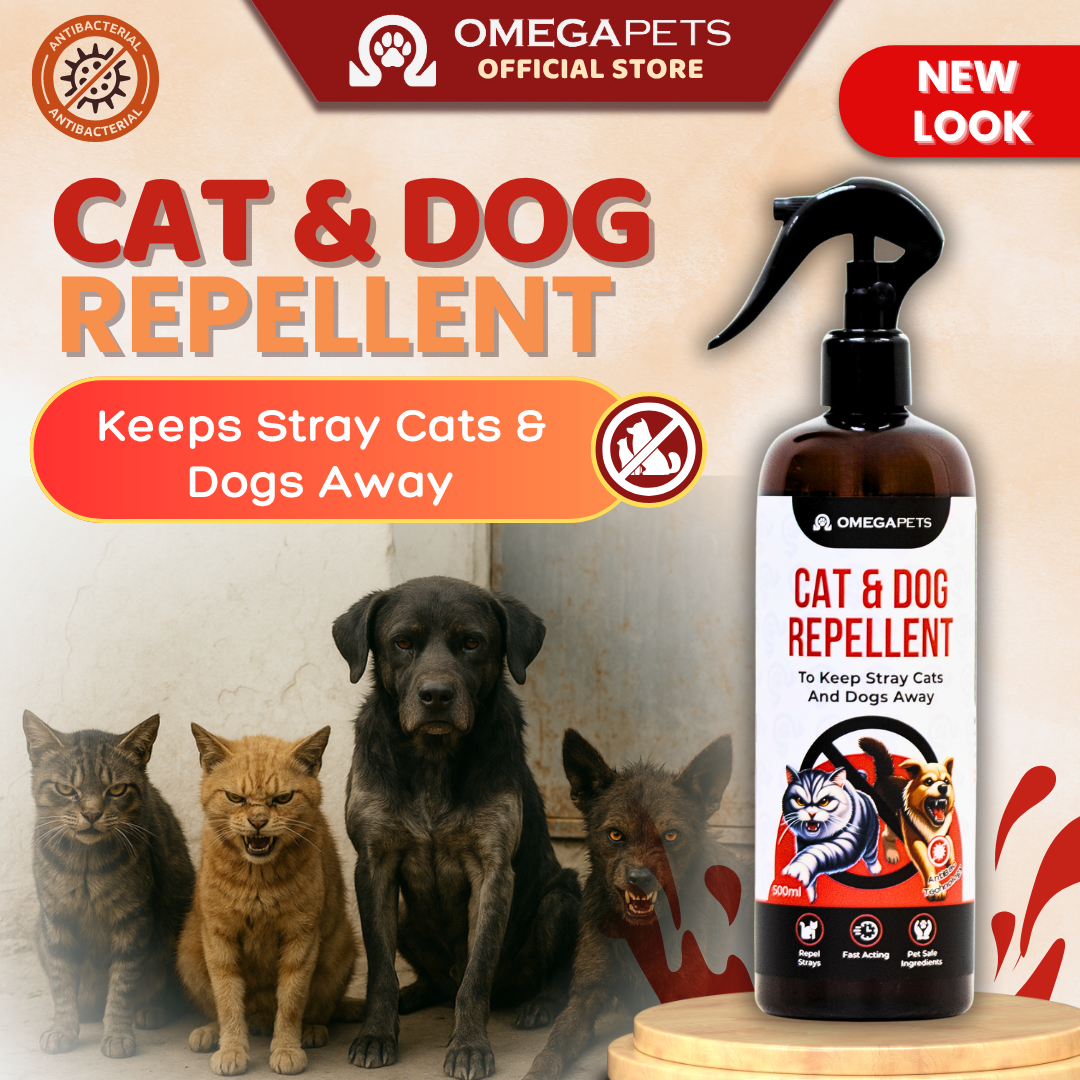Omega Pets™ Cat & Dog Repellent (500ml) - Keep Stray Cats and Dogs Away – product image