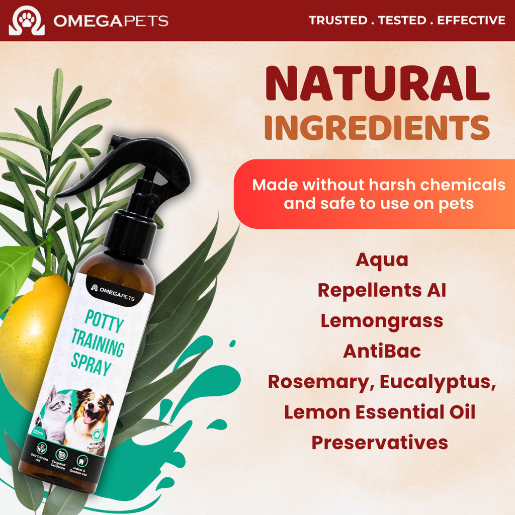 Omega Pets™ Potty Training Spray For Cats & Dogs (200ml) – product image 3
