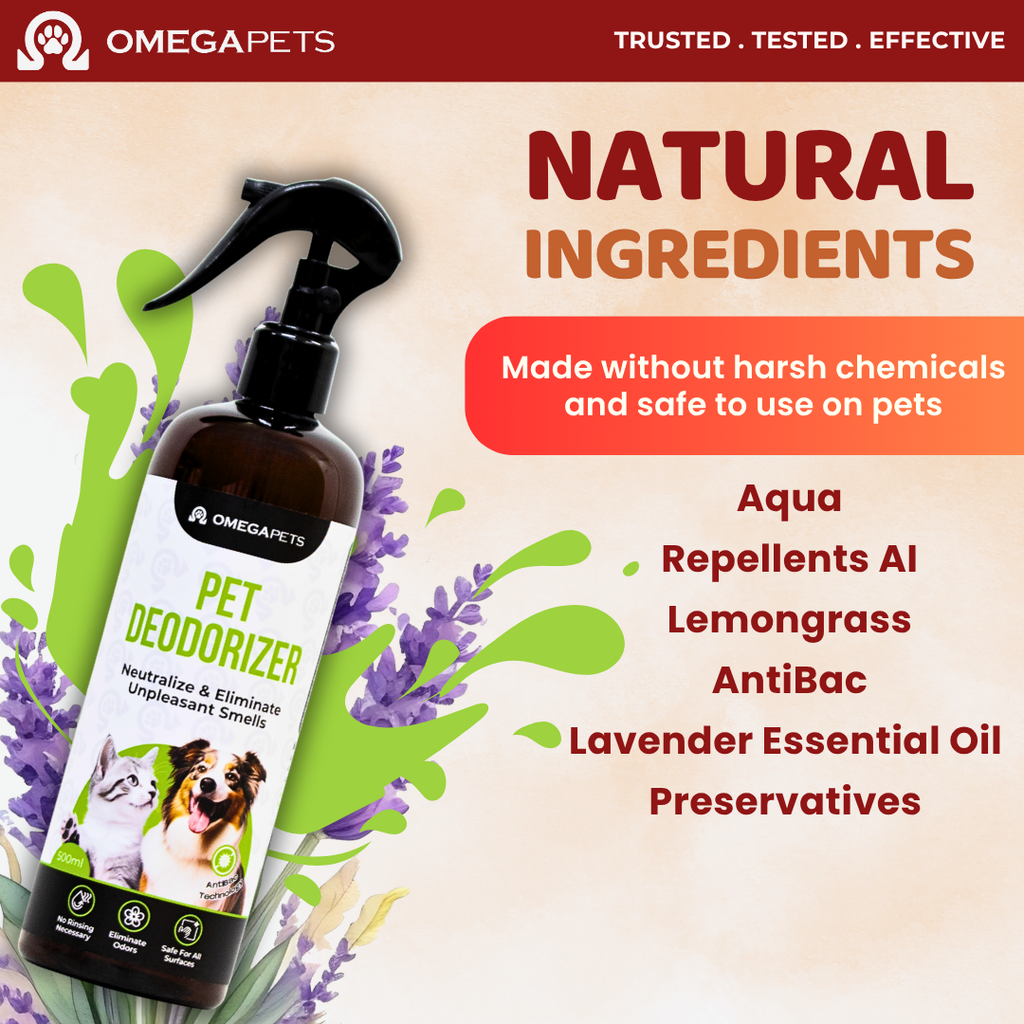 Omega Pets™ Cat & Dog Multipurpose Deodorizer (500ml) – product image 3