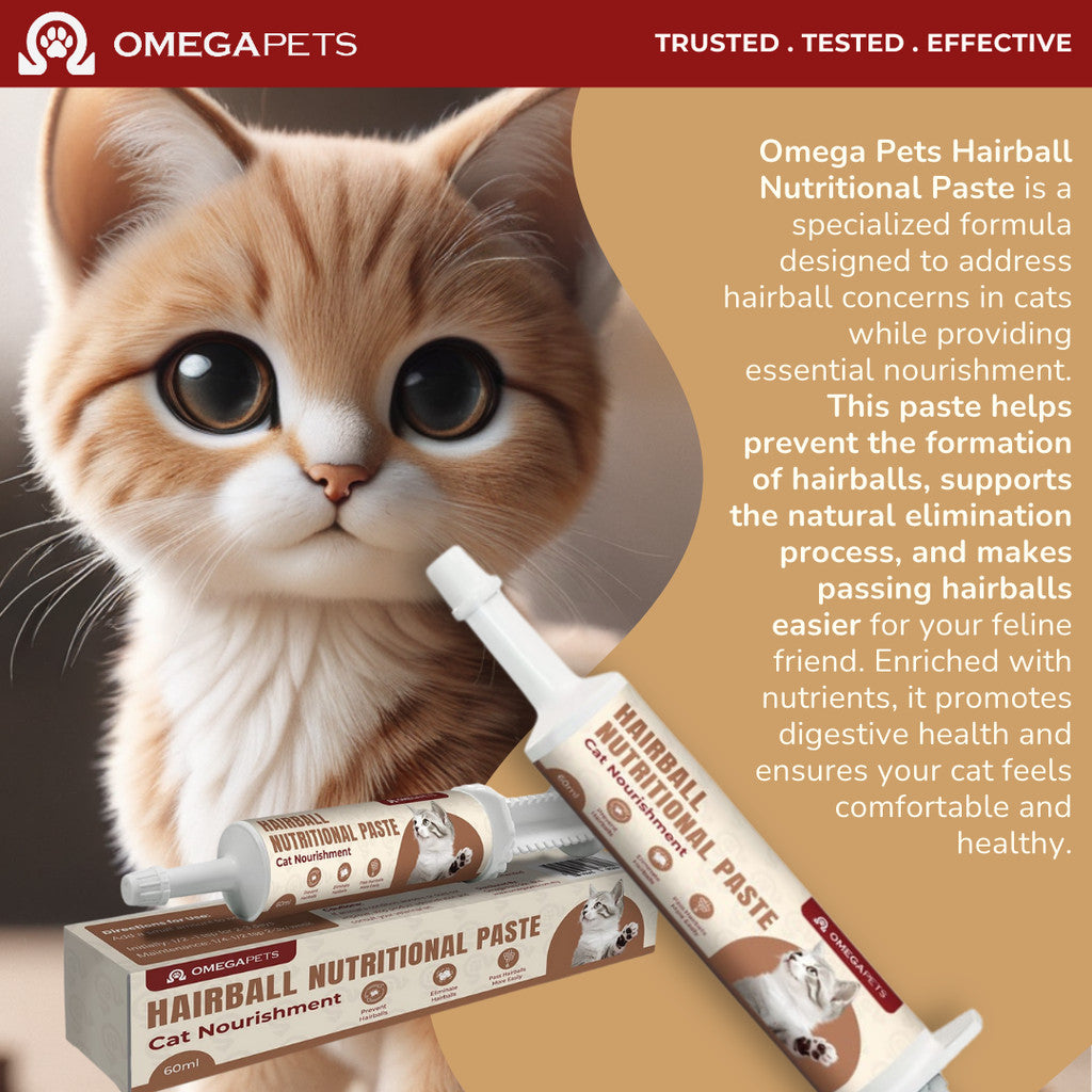 Omega Pets™ Hairball Nutritional Paste For Cats (60ml) – product image 8