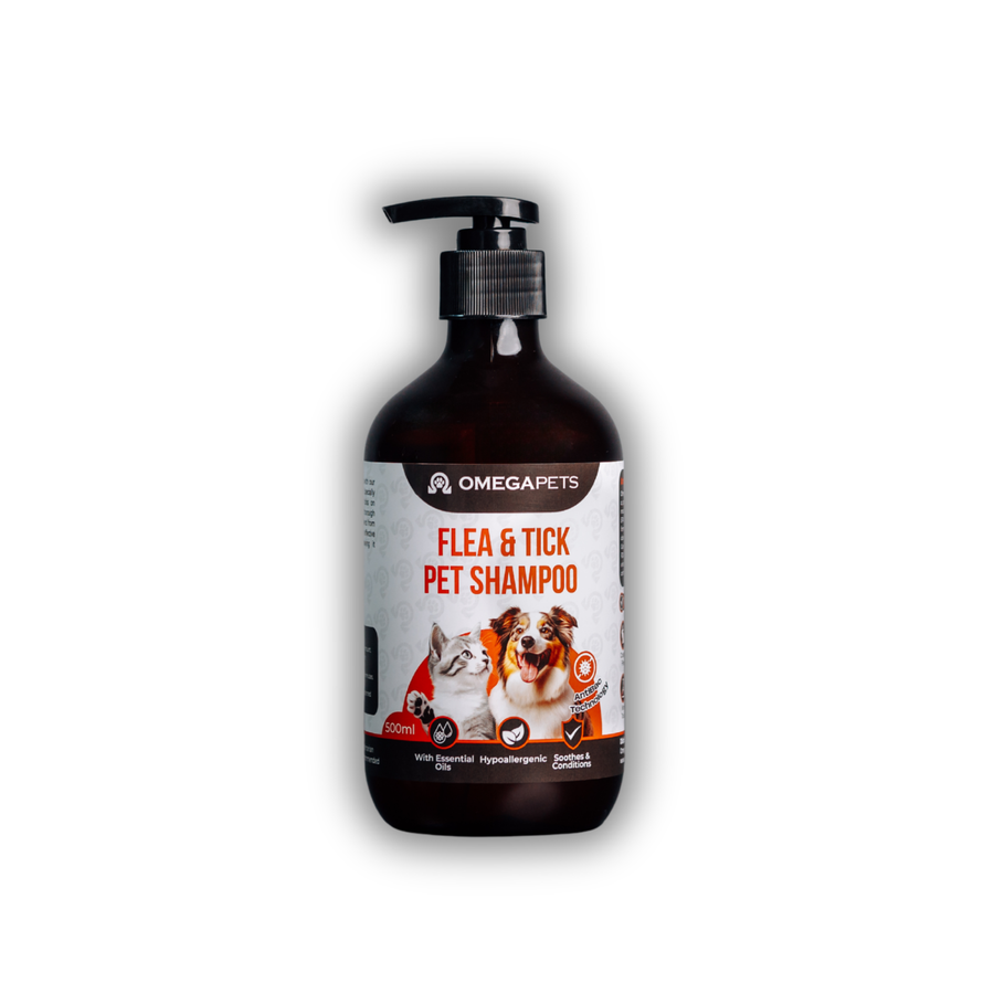 Omega Pets™ Flea & Tick Shampoo (500ml)