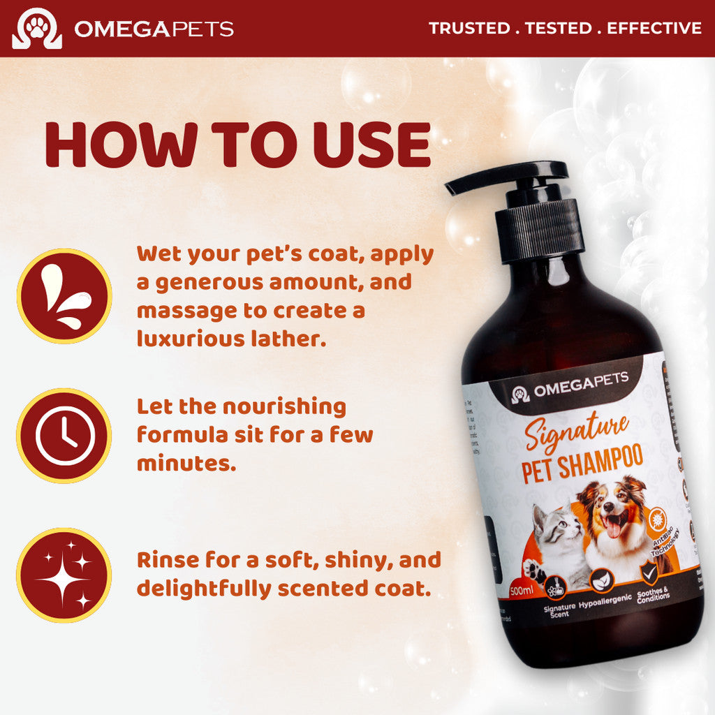 Omega Pets™ Cat & Dog Signature Shampoo (100ml/500ml) – product image 5