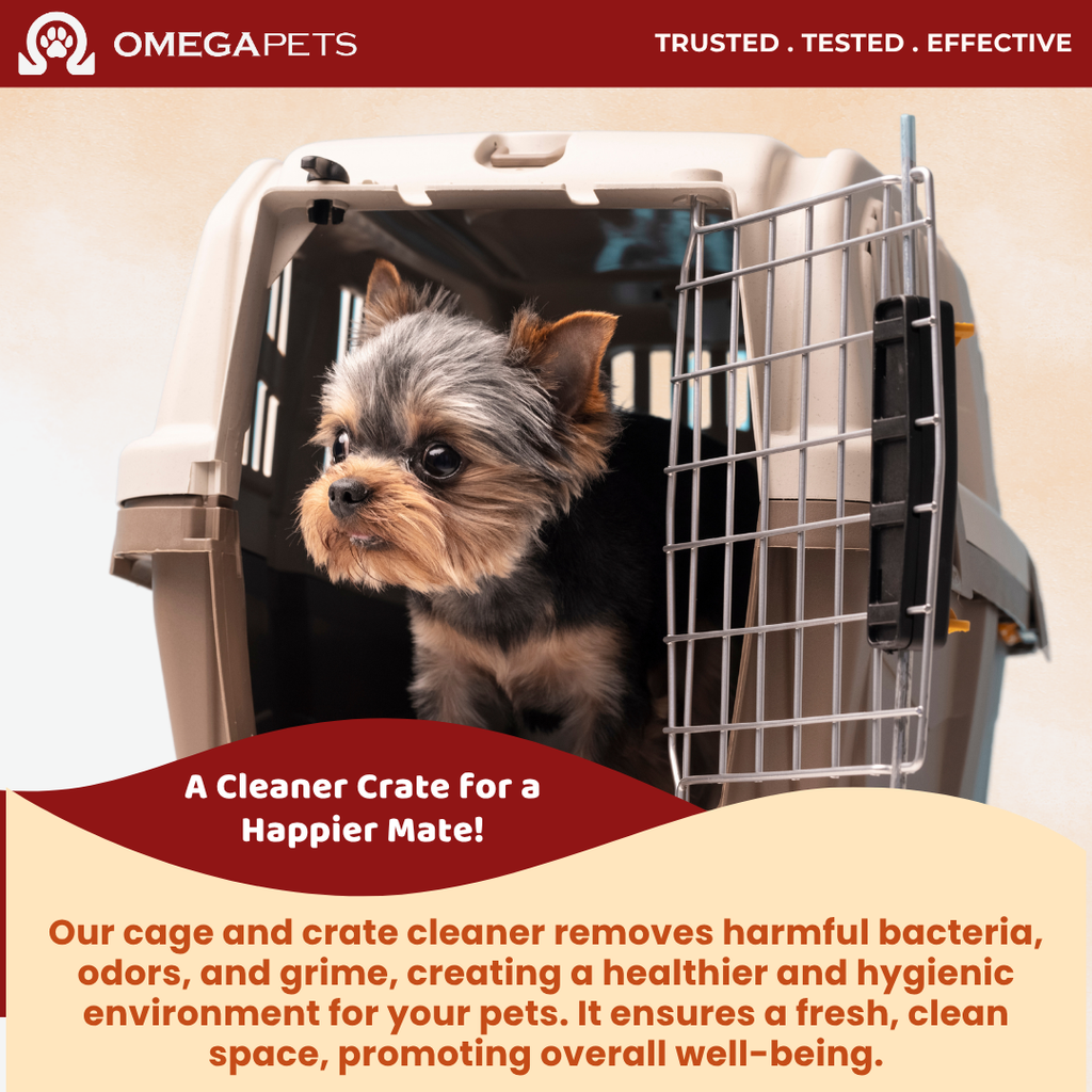 Omega Pets™ Cage & Crate Cleaner (500ml) - Clean Litter Box, Cage, Crate, Pembersih Sangkar Kucing – product image 2