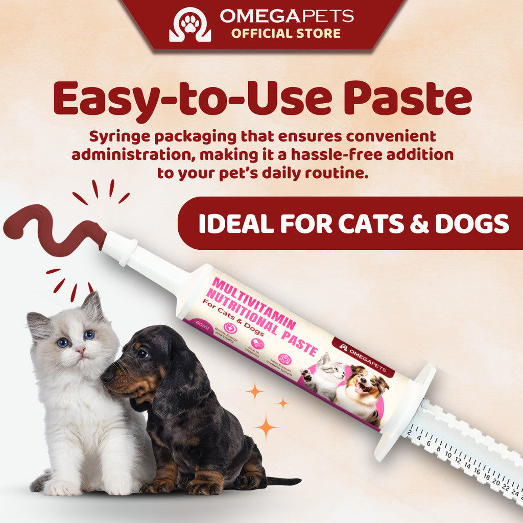 Omega Pets™ Multivitamin Nutritional Paste (60ml) - Pet Multivitamin, Multivitamin for Cat and Dogs – product image 6
