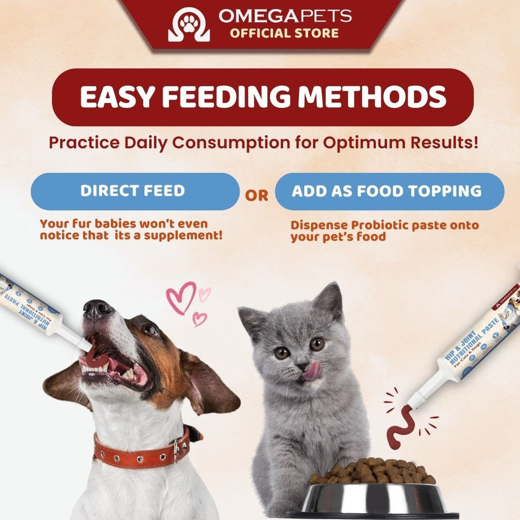 Omega Pets™ Cat and Dog Hip & Joint Nutritional Paste (60ml) – product image 7