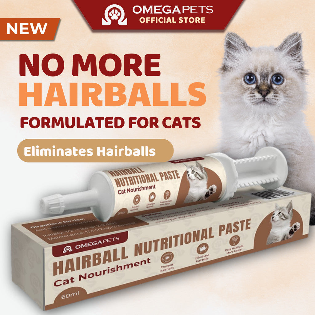 Omega Pets™ Hairball Nutritional Paste For Cats (60ml) – product image