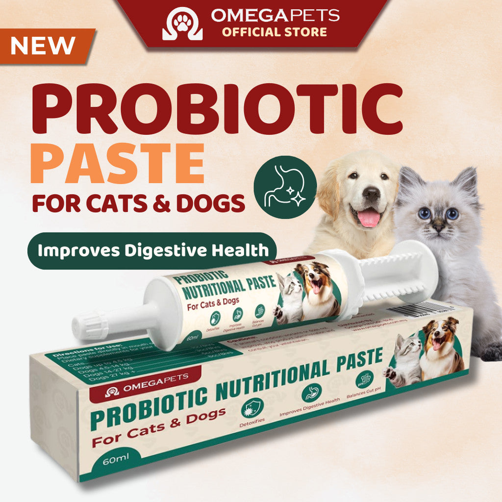 Omega Pets™ Probiotic Nutritional Paste (60ml) - Probiotic For Cat, Probiotic For Dog – product image