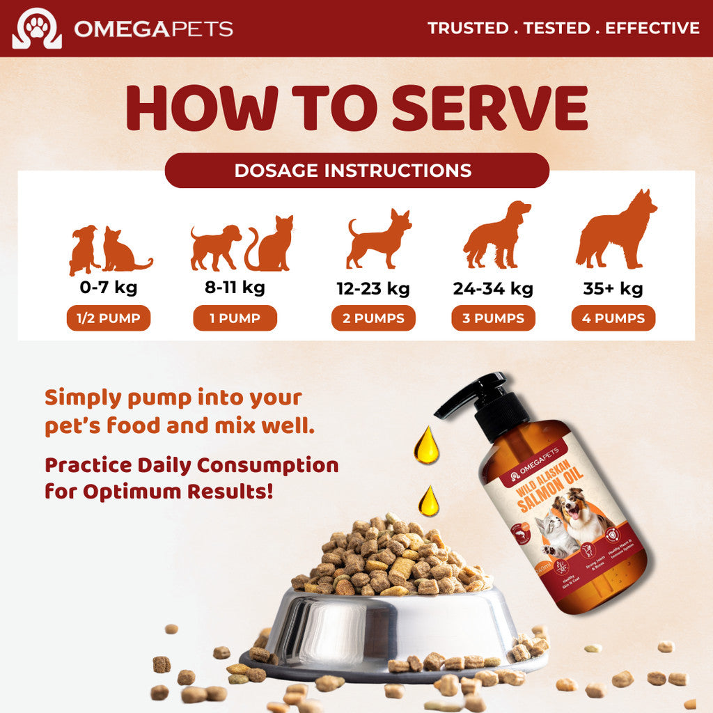 Omega Pets™ Wild Alaskan Salmon Oil (100ml/240ml) - Salmon Oil For Cat And Dog, Vitamin For Cat – product image 6