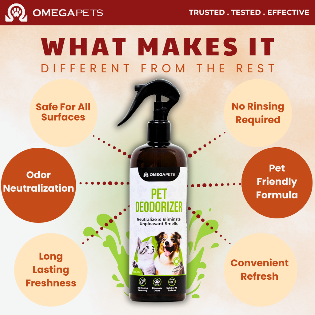 Omega Pets™ Cat & Dog Multipurpose Deodorizer (500ml) – product image 5