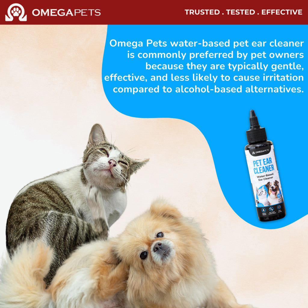 Omega Pets™ Ear Cleaner - Water Based Pet Ear Cleaner, Cat Ear Cleaner, Dog Ear Cleaner, Pencuci Telinga Kucing – product image 6