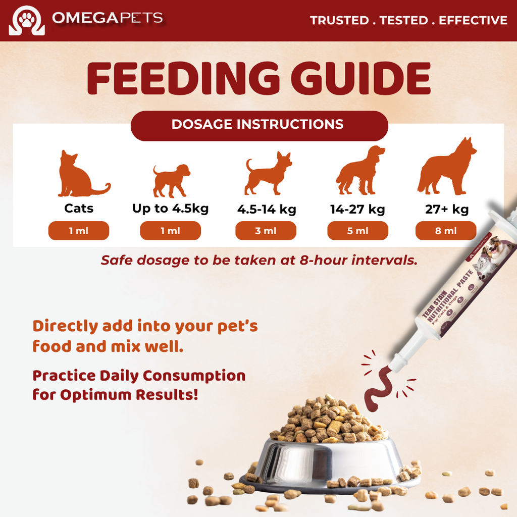 Omega Pets™ Tear Stain Nutritional Paste for Cats & Dogs (60g) – product image 4