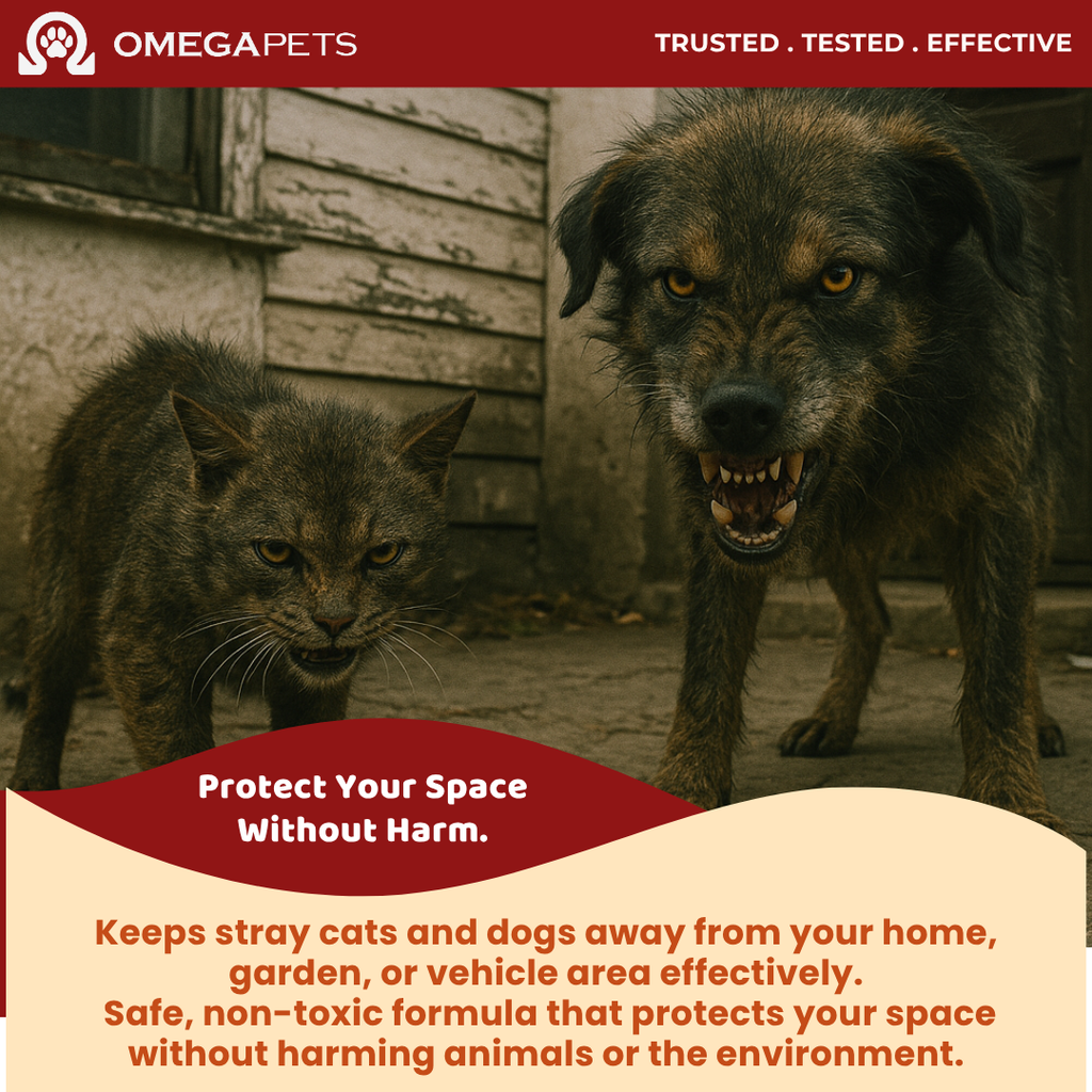 Omega Pets™ Cat & Dog Repellent (500ml) - Keep Stray Cats and Dogs Away – product image 2