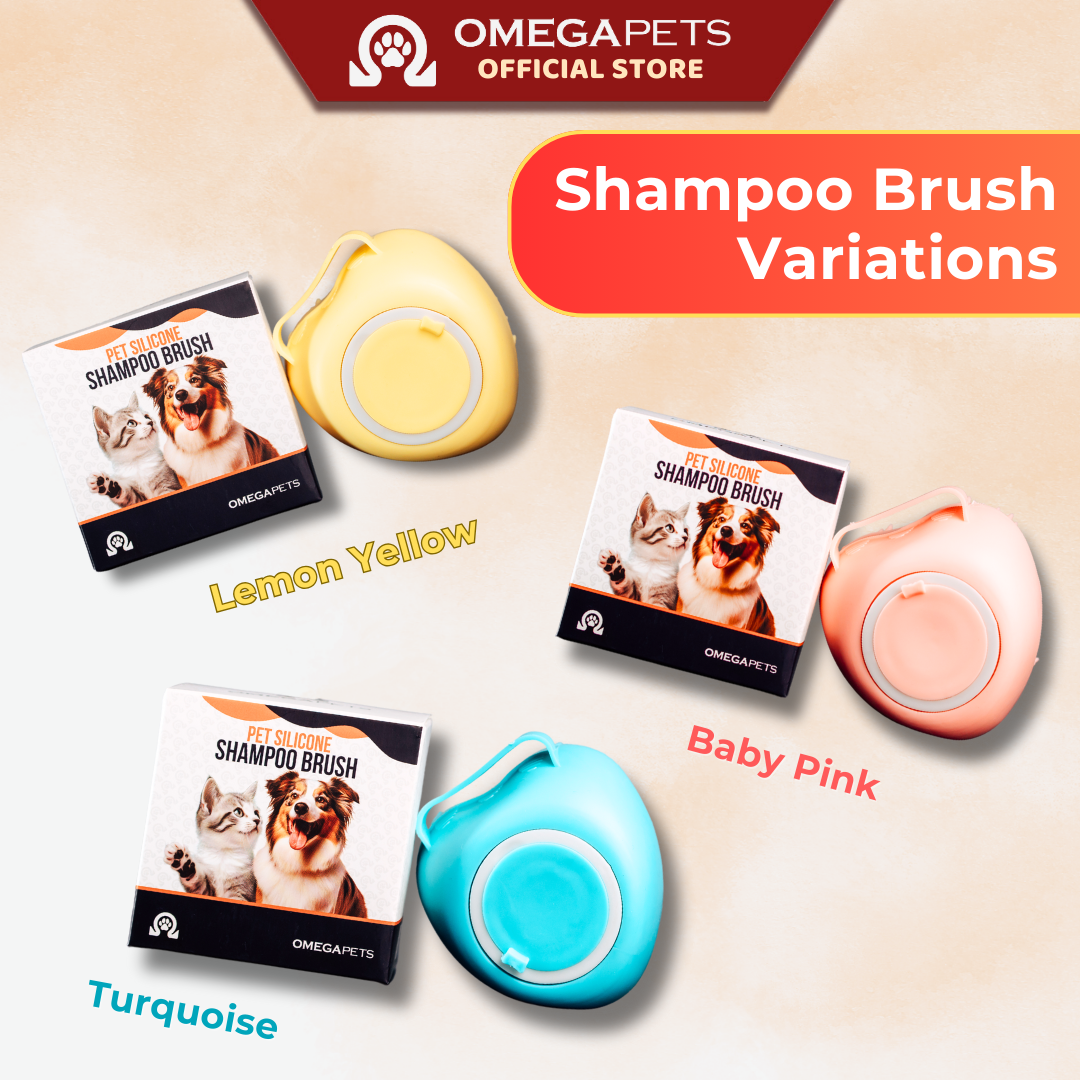 Omega Pets™ Shampoo Brush - Pet Shampoo Dispenser, Berus Syampu Kucing – product image 2