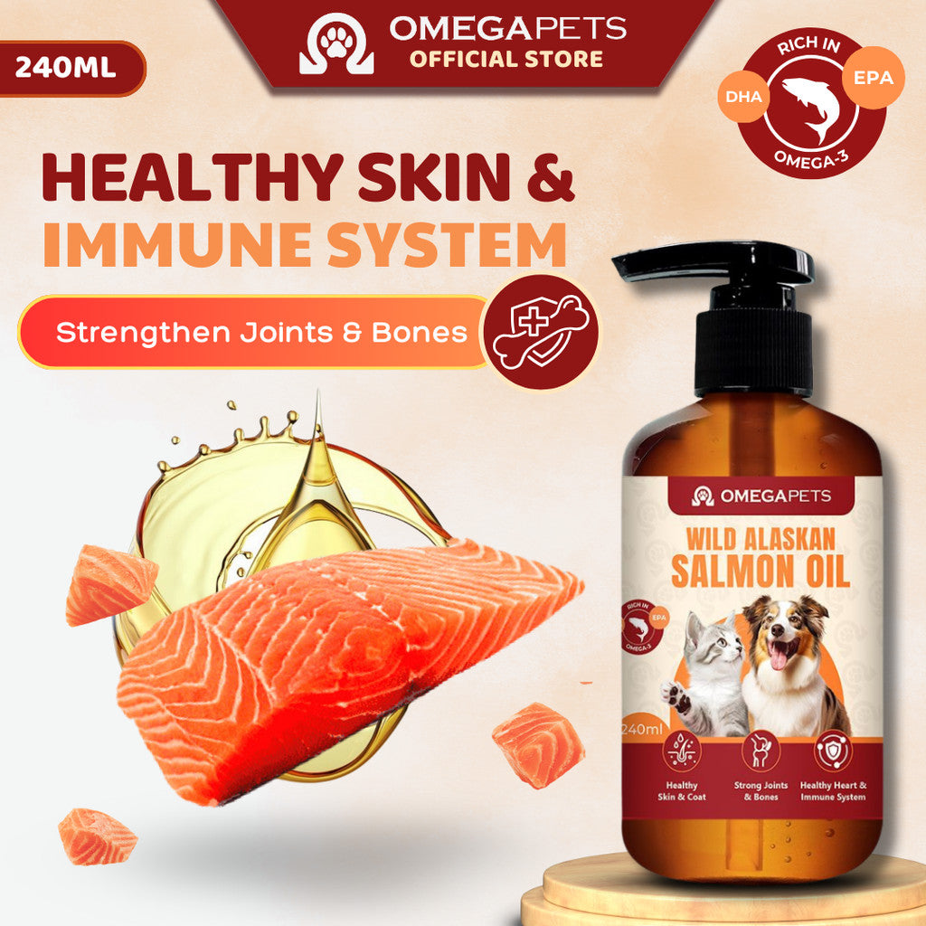 Omega Pets™ Wild Alaskan Salmon Oil (100ml/240ml) - Salmon Oil For Cat And Dog, Vitamin For Cat – product image 11
