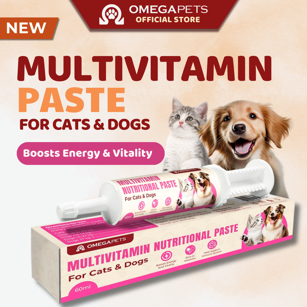 Omega Pets™ Multivitamin Nutritional Paste (60ml) - Pet Multivitamin, Multivitamin for Cat and Dogs – product image