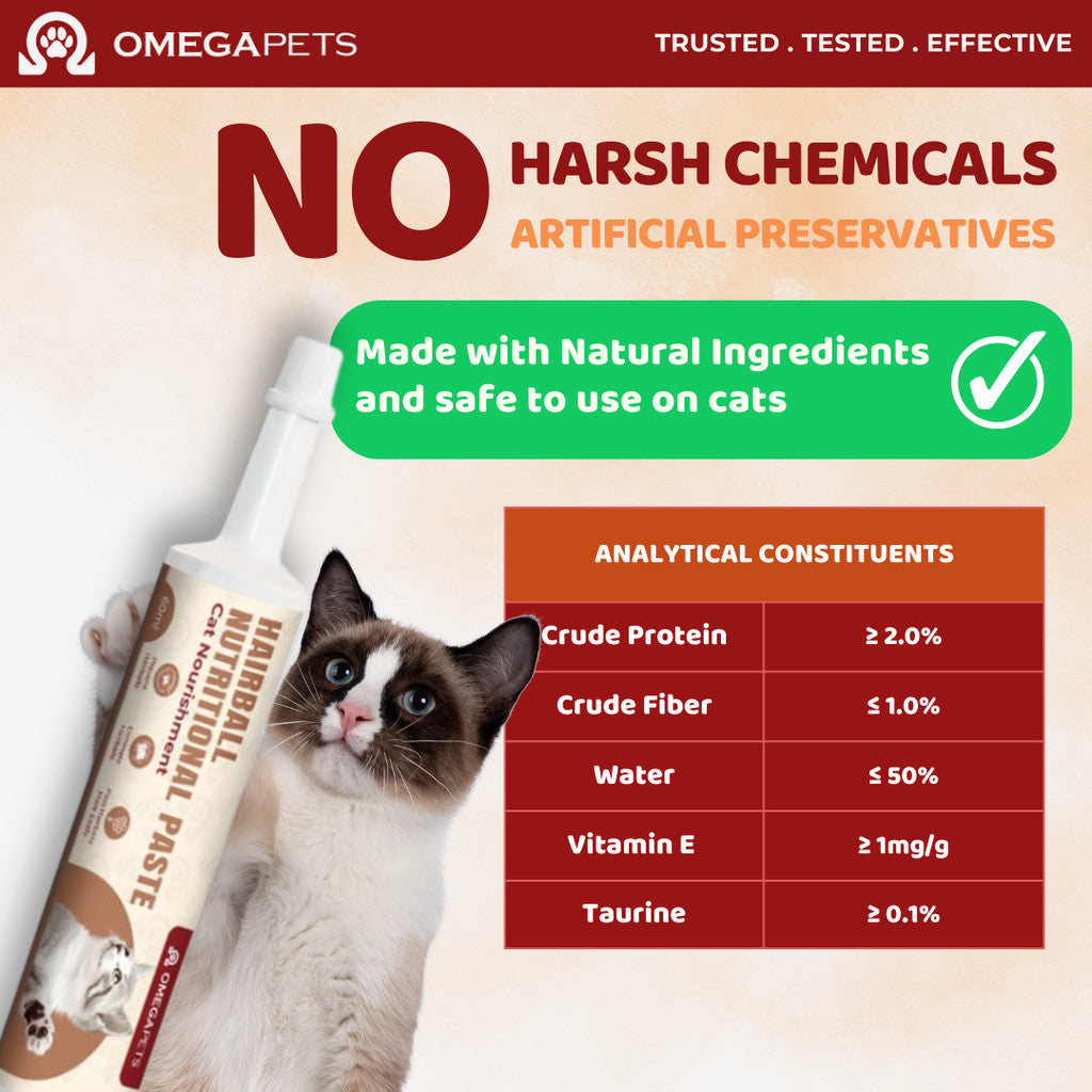 Omega Pets™ Hairball Nutritional Paste For Cats (60ml) – product image 4
